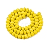 Opaque Solid Color Imitation Jade Glass Beads Strands LS-EGLA-A044-P8mm-D04-3