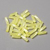 Opaque Colours Glass Twist Bugle Beads GLAA-WH0039-08B-1
