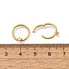 304 Stainless Steel Clear Cubic Zirconia Rhombus Hoop Nose Rings AJEW-D306-12G-2