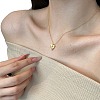 Heart with Star 925 Sterling Silver Micro Pave Cubic Zirconia Pendant Necklaces NJEW-K279-06MG-1