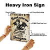 Vintage Metal Tin Sign AJEW-WH0436-136-3