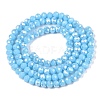 Electroplate Glass Beads Strands EGLA-A044-P3mm-B08-3