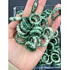 Natural Green Spot Jasper Finger Rings WG8089A-29-1
