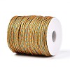 100M Segment Dyed Round Nylon & PET & Polyester Metallic Braided Cord OCOR-N009-01B-3