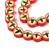 Handmade Polymer Clay Bead Strands X-CLAY-S096-036-3
