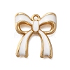 Rack Plating Alloy Enamel Pendants ENAM-S021-04G-D-1