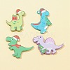 4Pcs 4 Styles Printed Opaque Acrylic Pendants MACR-FS0001-55-3