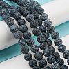 Natural Weathered Agate/Crackle Agate Beads Strands X-G-SR8MM-63-1