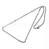 304 Stainless Steel Cable Chains Necklaces NJEW-O058-12-2
