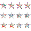 CHGCRAFT 12Pcs 2 Style Star Shape Hotfix Rhinestone DIY-CA0005-96-1