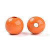 Painted Natural Wood Beads WOOD-A018-16mm-16-2