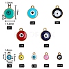 Light Gold Plated Alloy Charms ENAM-SZ0001-37LG-5