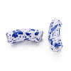 Opaque Spray Painted Acrylic Beads MACR-S372-001F-B05-2