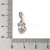 Rhodium Plated 925 Sterling Silver Ice Pick Pinch Bails STER-NH0001-20P-3