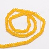 Dyed Natural Malaysia Jade Rondelle Beads Strands X-G-E316-2x4mm-30-3