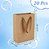Folding Paper Gift Bags with Handle ABAG-WH0045-21C-2