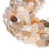Natural Rutilated Quartz Beads Strands G-Z126-A02-5
