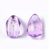 Transparent Spray Painted Glass Charms GLAA-T016-36-H03-3