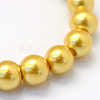 Baking Painted Pearlized Glass Pearl Round Bead Strands X-HY-Q003-10mm-31-2