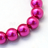 Baking Paint Pearlized Glass Pearl Round Bead Strands HY-Q003-10mm-17-2