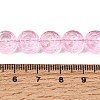 Baking Paint Transparent Glass Beads Strands GL-CBA2ED2-04F-4