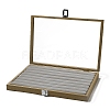 8-slot Wooden Ring Presentation Boxes ODIS-M007-02-2