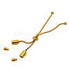 PVD Vacuum Plating 304 Stainless Steel Slider Bracelet/Bolo Bracelet Making MAK-CJ0001-02-2