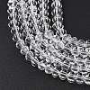 Transparent Glass Beads Strands GLAA-G125-01A-01-4