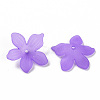 Frosted Acrylic Bead Caps X-MACR-S371-05A-747-2