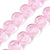 Baking Paint Transparent Glass Beads Strands GL-CBA2ED2-04F-1