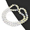 Electroplate Baking Paint Transparent Glass Beads Strands GL-CBA2ED2-05E-2