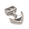 Smooth Surface 304 Stainless Steel Hook Clasps STAS-I037-49-1