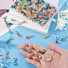 105Pcs 7 Colors Glass European Dangle Charms PALLOY-TAC0221-6