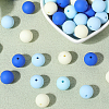 Rubberized Style Imitated Silicone Acrylic Beads MACR-PA0001-06A-02-7