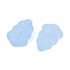 Frosted Transparent Acrylic Beads OACR-P029-04B-04-3