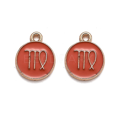 Alloy Enamel Pendants ENAM-S124-01B-12B-1