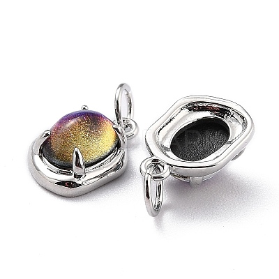 Eco-Friendly Brass Charms KK-H762-03P-04-1
