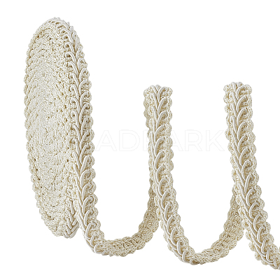 Polyester Lace Trim Ribbon OCOR-WH0082-398A-1