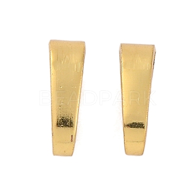 Rack Plating Brass Snap on Bails KK-Z070-34A-G-1