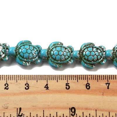 Synthetic Turquoise Dyed Beads Strands G-P507-05N-1