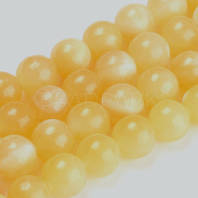 Natural Topaz Jade Beads Strands X-G-E266-11A-4mm-1
