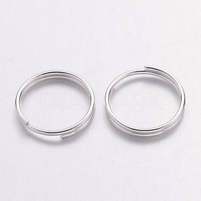 Silver Color Plated Iron Split Rings X-JRDS10mm-1