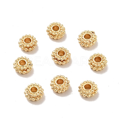 Rack Plating Alloy Beads PALLOY-D004-14LG-1