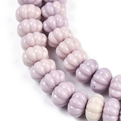 Synthetic Shell Dyed Carved Beads Strands SHEL-K007-10-1