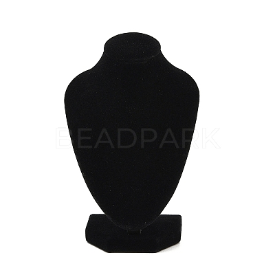MDF Covered with Velveteen Bust Shaped Necklace Display Stands ODIS-S015-01A-1