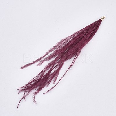 Ostrich Feather Tassel Big Pendant Decorations FIND-S302-08K-1