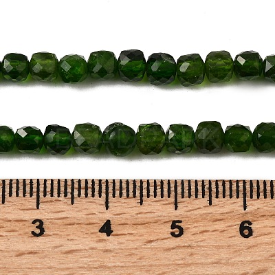 Natural Green Diopside Beads Strands G-F799-D01-01-1