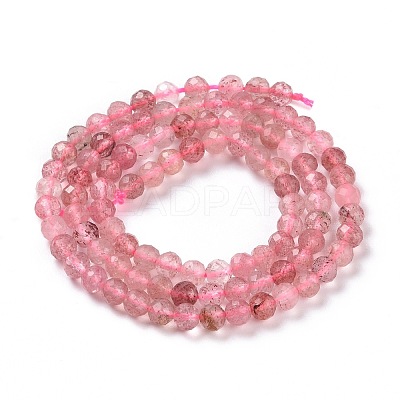 Natural Strawberry Quartz Beads Strands G-I206-26-4mm-1