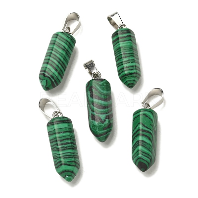 Natural & Synthetic Mixed Gemstone Pendants G-Z067-07P-01-1