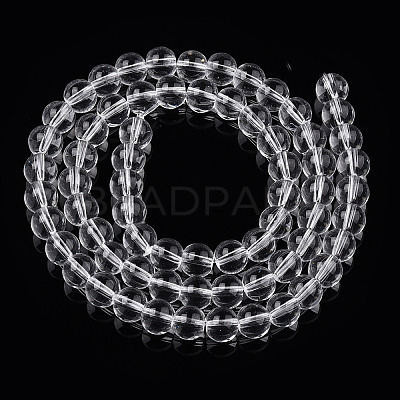 Transparent Glass Beads Strands GLAA-T032-T8mm-13-1